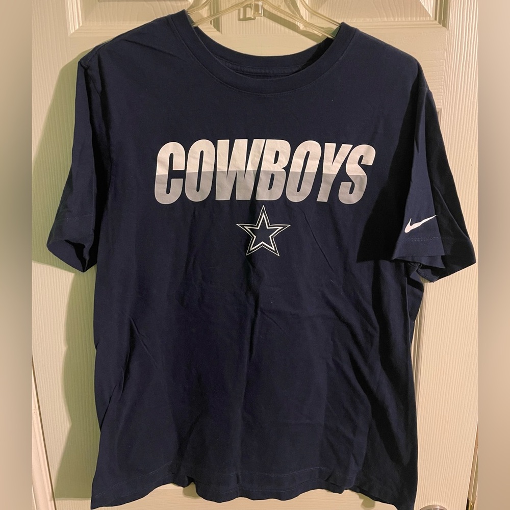 Dallas Cowboys Nike T-Shirt Navy Blue Large